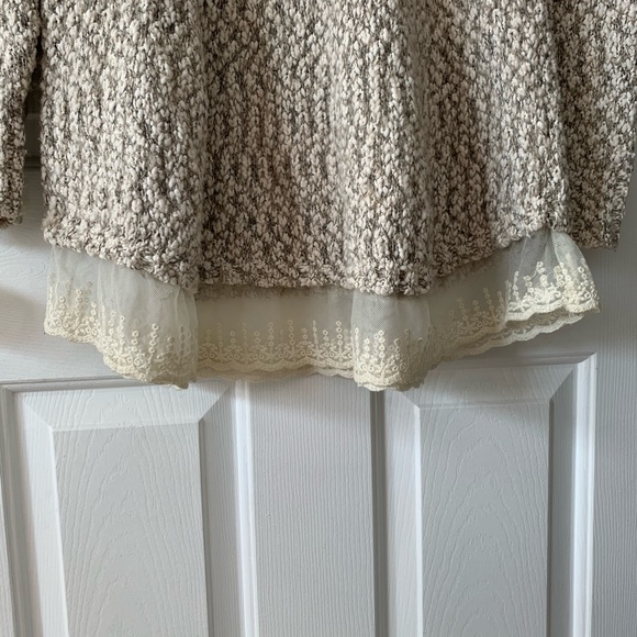 Anthropologie Peplum knit Sweater, Medium - Picture 3 of 6